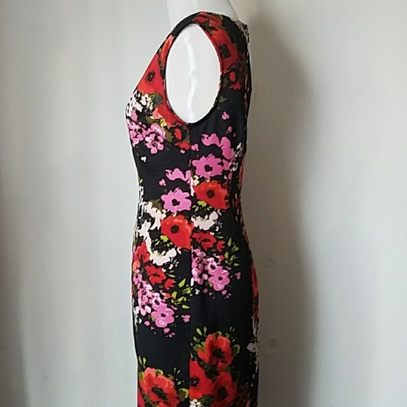 Adrianna Papell floral dress sleeveless sz 4 - Picture 5 of 6